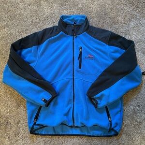 L.L. Bean Blue and Black Performance Jacket with Fleece Material
